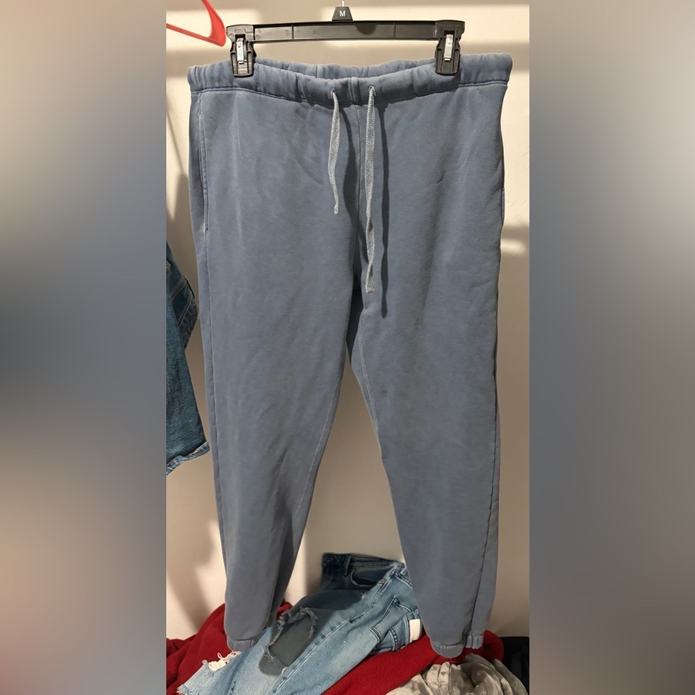 GOODLIFE Cotton Blend Blue Pants Athleisure